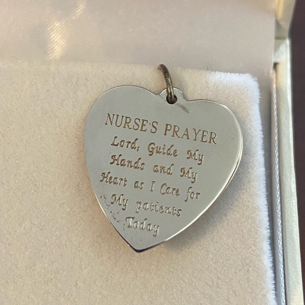 Nurses prayer necklace pendant